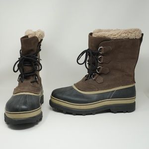 Sorel Men's Caribou 8.5" Faux Shearling Lined Waterproof Snow Winter Boo…